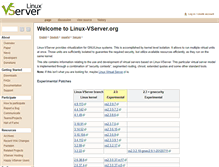 Tablet Screenshot of linux-vserver.org